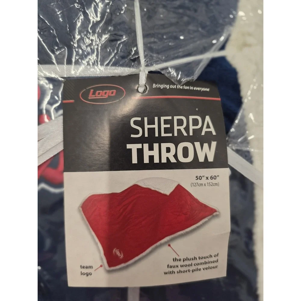 NEW Super Soft Sherpa Throw Ole Miss 50 x 60‎